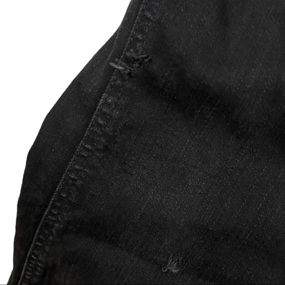 Madewell Demi Bootcut Stretch Denim Overalls Black Frost Medium - Picture 6 of 12